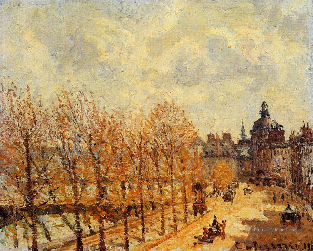 le quai malaquais le matin ensoleillé 1903 Camille Pissarro Peintures à l'huile